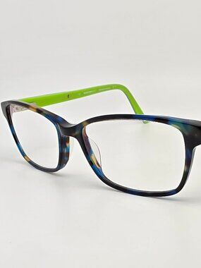 Marchon NYC Downtown Julliard 215 Blue Tortoise Eyeglasses Frame w/ Flexhinge
